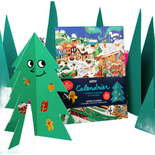 Advent Calendar Sticker 3D Christmas Tree