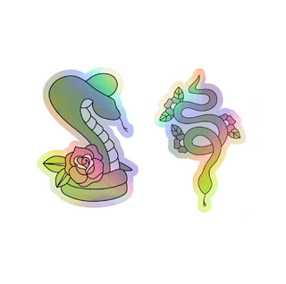 Holographic Snake Sticker Design Life Kids on Design Life Kids