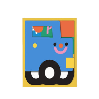 Fold Out Truck Birthday Card Wrap Kids on Design Life Kids