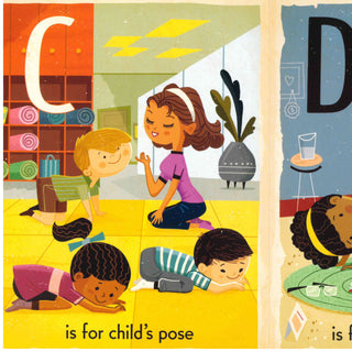 Y is for Yoga Alphabet Board Book on Design Life Kids