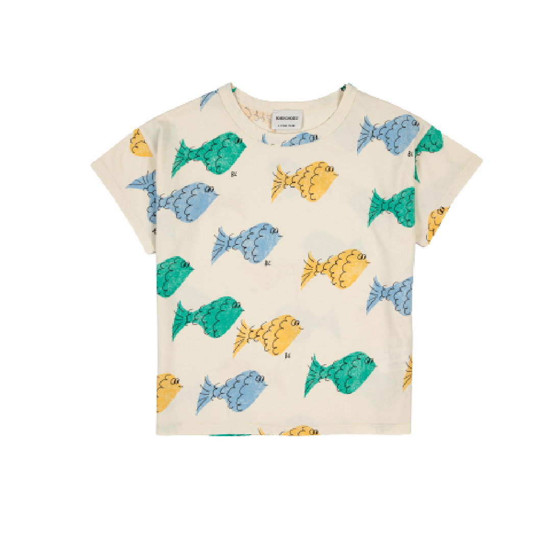 Multicolor Fish All Over T-Shirt