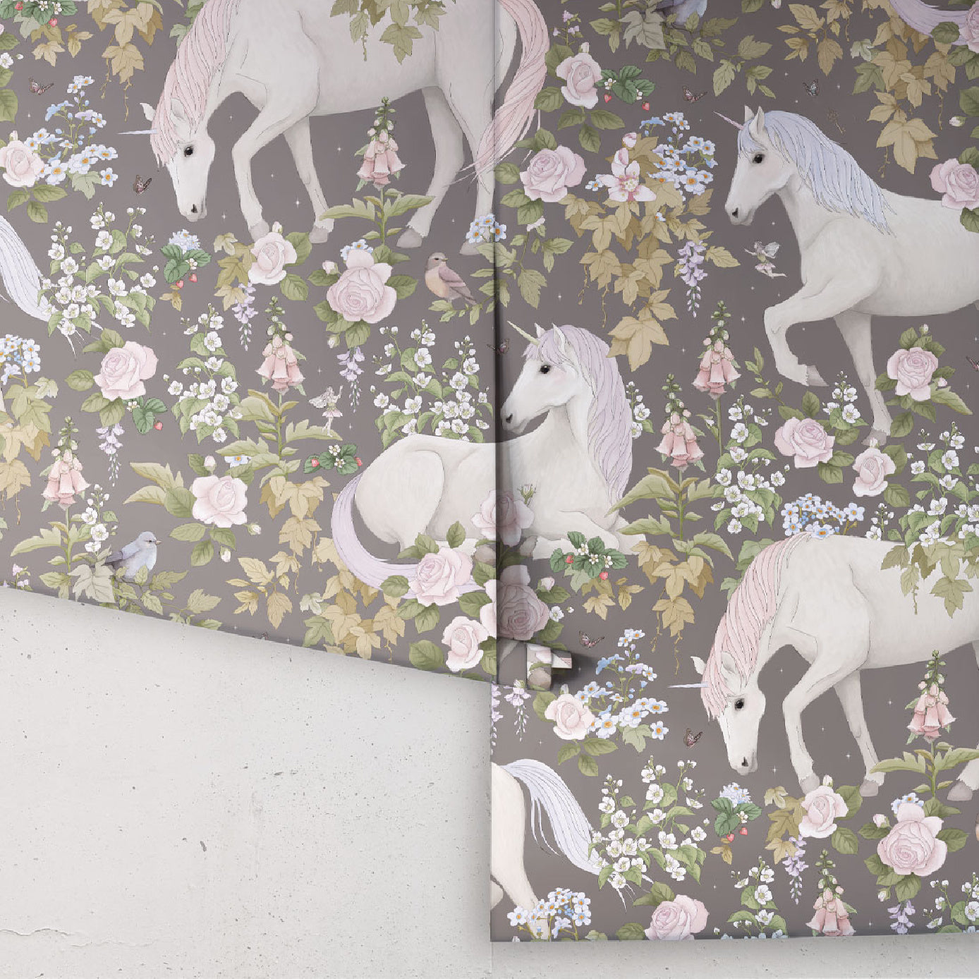 Fleur Harris Field of Dreams Unicorn Wallpaper Collection – Design Life Kids