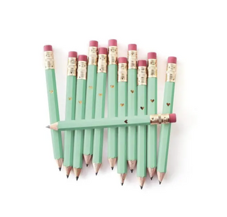 Gold Heart Mini Pencils for parties and every day fun at DLK – Design Life  Kids
