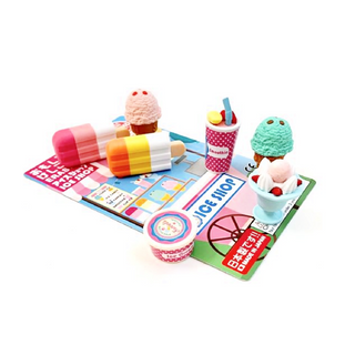 Japanese Iwako Ice Cream Shop Eraser Set