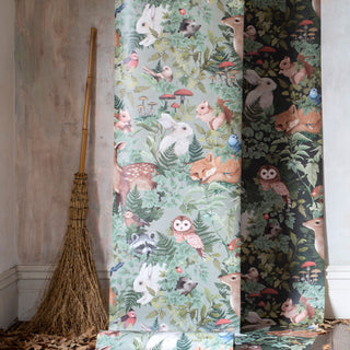 Fleur Harris Into The Woods Woodlands Wallpaper on Design Life Kids