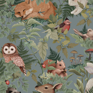 Fleur Harris Into The Woods Woodlands Wallpaper on Design Life Kids