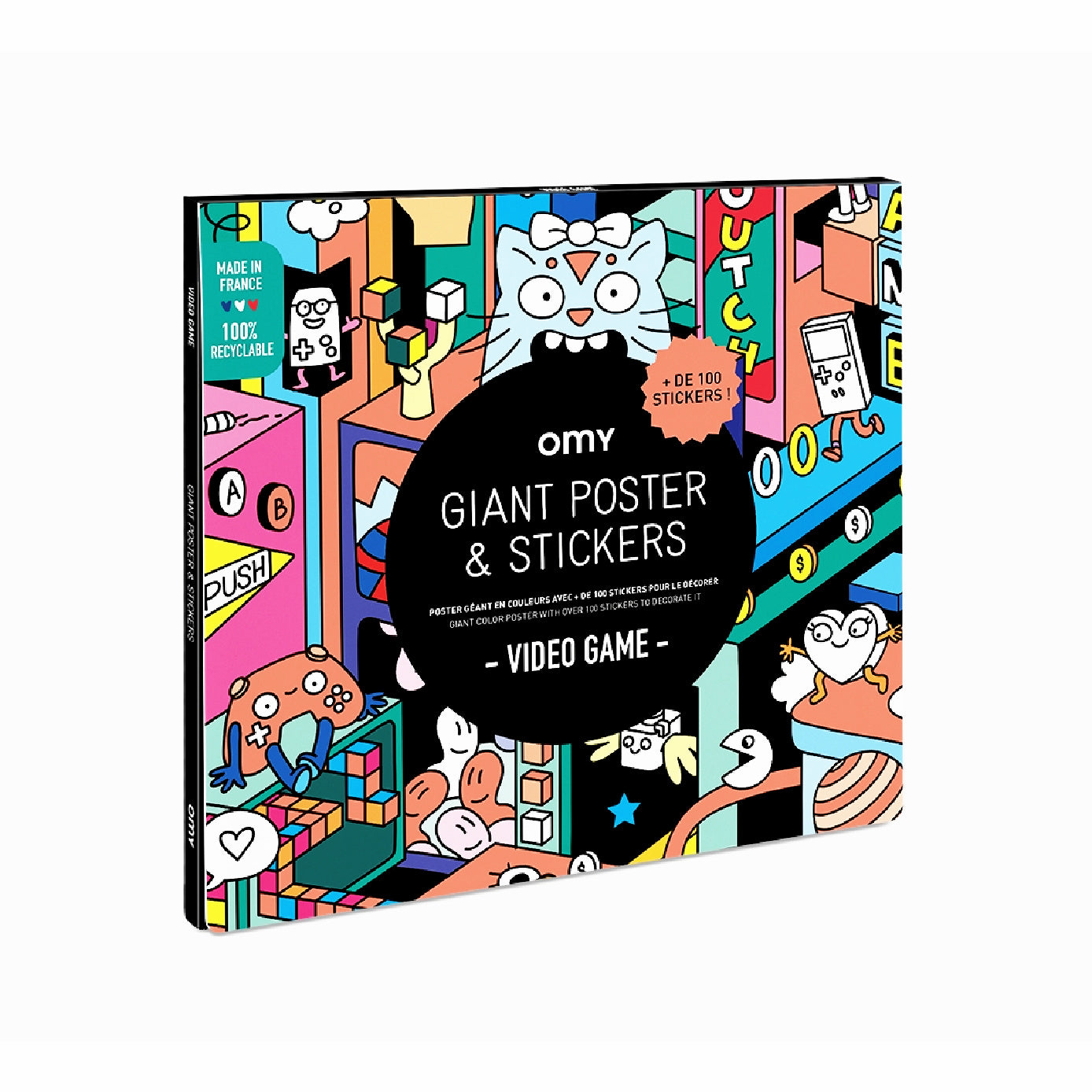 OMY Giant Poster & Sticker Set - Kawaii