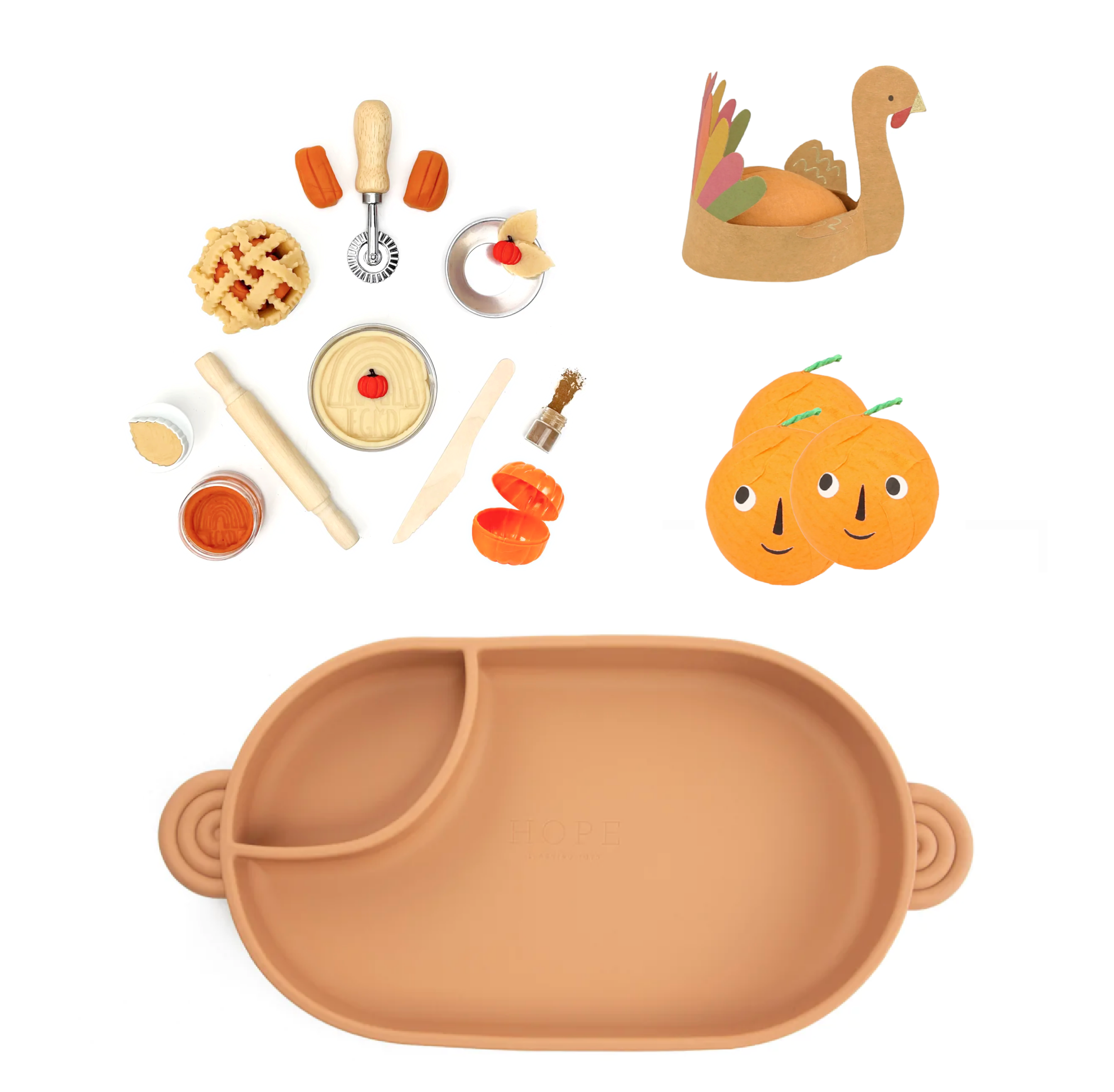 Pumpkin Pie Sensory Play Dough Kit