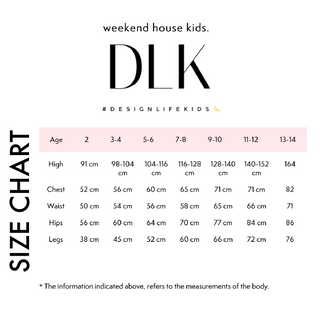 Weekend House Kids Size Chart on Design Life Kids 