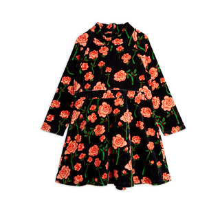 Mini Rodini Kids Roses Velour Dress on Design Life Kids