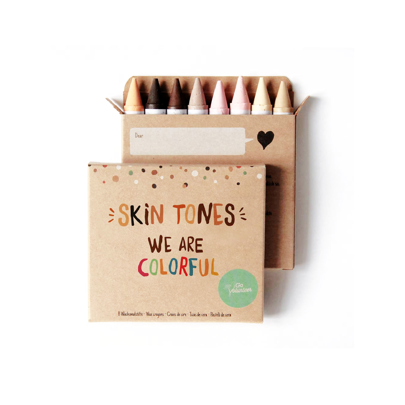8 Skin Tones Crayons, Hautfarben