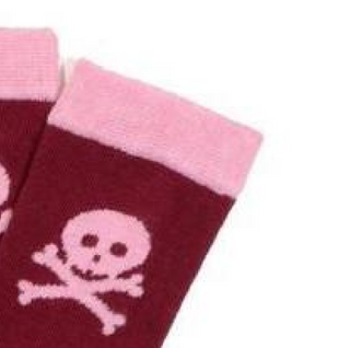 Etiquette-Crossbones Socks on Design Life Kids