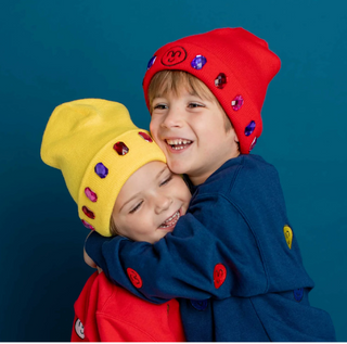 Super Smalls Snowball Fight Beanie Hat Set