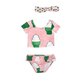 Banana Valentine-Soft Serve Ice Cream Bikini on Design Life Kids