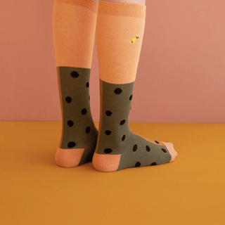 Sticky Lemon-Sprinkles Knee High Socks on Design Life Kids