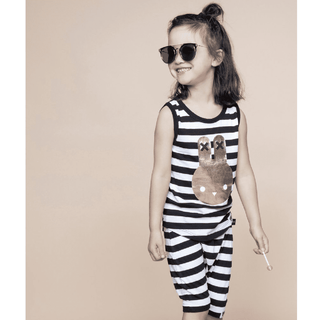 Huxbaby-Stripe Drop Crotch Shorts on Design Life Kids